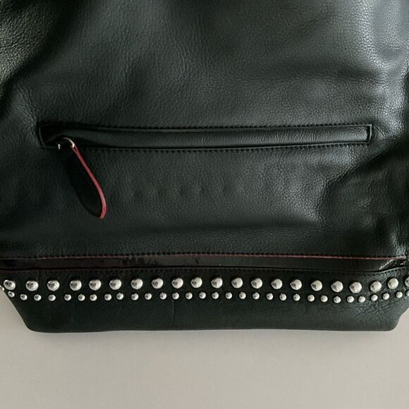 Brighton Rockwell Studded Pebbled Leather Shoulder Bag - Picture 6 of 16